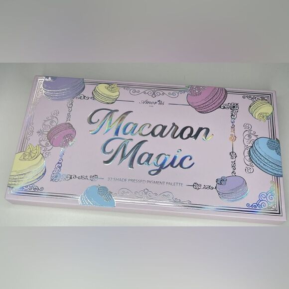 Amor us macaron magic 32 shade pressed pigment palette eyeshadows new in box - Picture 5 of 7